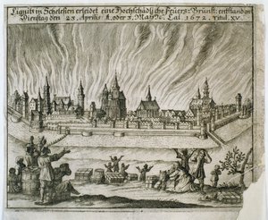 Leyenda del Fuego de los Dos, 1672 de Polish School