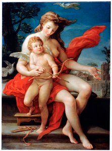 Venus y Cupido, 1785 de Pompeo Batoni