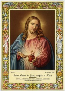 Sagrado Corazón de Jesús de Pompeo Girolamo (after) Batoni