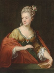 Retrato de Alexandra Evtikhievna Demidova 1724-1789 como Cleopatra, principios de 1770s