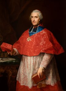 Retrato del cardenal Jean-François Joseph de Rochechouart de Pompeo Girolamo Batoni