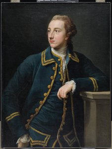 Retrato de un hombre con traje verde, c.1760 (óleo sobre lienzo) de Pompeo Girolamo Batoni