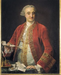 RODA, Manuel Roda y Arrieta, marcas de (1706-1782). Político español (óleo sobre lienzo) de Pompeo Girolamo Batoni