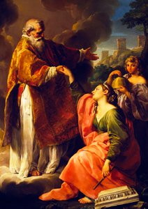 San Marino levanta la República, por Pompeo Batoni (1708-1787) de Pompeo Girolamo Batoni