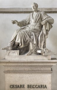Estatua de Cesare Beccaria de Pompeo Marchesi