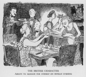 El carácter británico, capacidad para arreglárselas solo el domingo por la noche