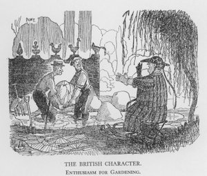 El carácter británico, entusiasmo por la jardinería
