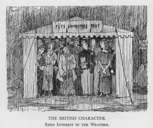 El carácter británico, gran interés por el clima
