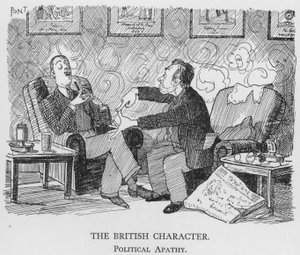 El carácter británico, apatía política