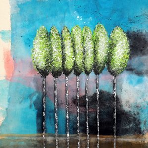 Árboles verdes abstractos de Poonam Choudhary