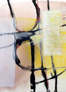 Capas amarillas abstractas de Poonam Choudhary