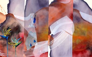 Flor tropical abstracta de Poonam Choudhary