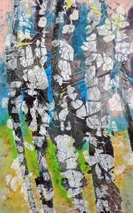 Bosques de abedules llenos de vida de Poonam Choudhary