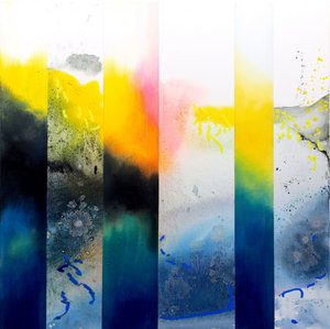 Un torrente de colores vivos de Poonam Choudhary