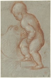 Putto con escudo de armas de Pordenone (attributed to)