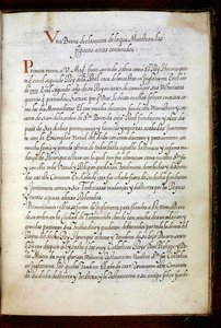 Una página de una historia de las peregrinaciones de las monjas de Syon, compilada en Lisboa a principios del siglo XVII de Portuguese School