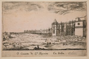 Monasterio de los Jerónimos en el distrito de Belem, Portugal 1662 de Portuguese School