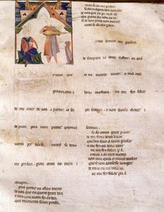 Página 197R del Libro de Versos de Ajuda, Página 197R, siglos XIII-XIV de Portuguese School