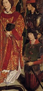 San Vicente, patrón de Lisboa y Enrique el Navegante (detalle) de Portuguese School
