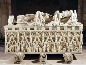 Tumba de Pedro I (1320-67) Rey de Portugal de Portuguese School