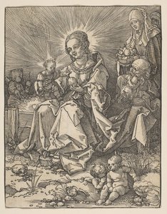 La Madonna en un Banco de Hierba, 1526 de Possibly Albrecht Dürer