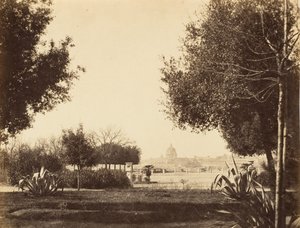San Pedro desde la colina Pinciana, 1853-56 de Possibly by Jane Martha St. John.