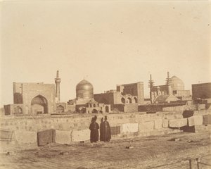 [Vista general de MESHED desde el techo de un hamam.], 1840s-60s de Possibly by Luigi Pesce.