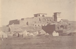 [Una ciudadela persa en los alrededores de Sultaniye], 1840s-60s de Possibly by Luigi Pesce.