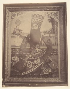 [Fath-Ali Shah, Pintura que una vez Perteneció a Hmah [] Saula, Tío del Rey.], 1840s-60s de Possibly by Luigi Pesce.