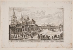 Plaza de la Catedral en Roskilde de Poul Isac Grønvold
