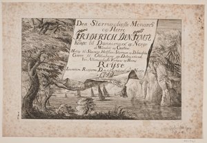 Portada del viaje del Rey Federico V por Dinamarca y Noruega 1749