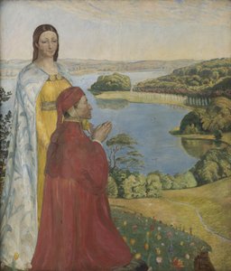 Dante y Beatriz en el Paraíso