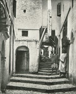 La Rue de la Kasbah, Argel, Argelia, 1895