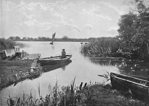 Wroxham Broad, Norfolk, c1896 de Poulton and Co