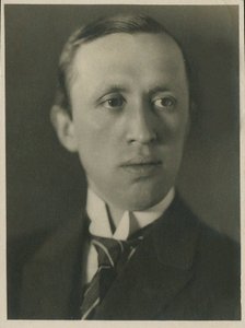 Retrato de Karel Capek 1890-1938, 1930 de Prague . Photo studio Vanek