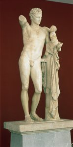 Estatua de Hermes y el infante Dionisio, c.330 a.C.