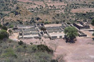 Vista aérea de la ciudad, Periodo Postclásico Tardío de Pre Columbian