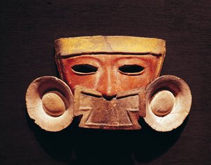 Máscara humana, de Teotihuacán