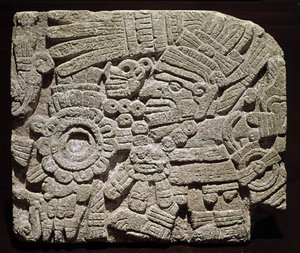 Arte precolombino, civilización mixta: pectoral esculpido de Pre Columbian Pre Columbian