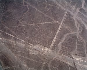 Vista aérea de las Líneas de Nazca