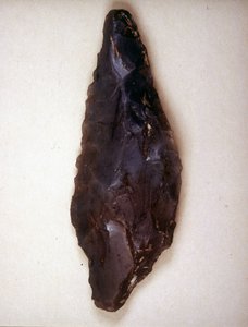 Puntas de flecha en sílex. Varèse. Museo arqueológico de Milán