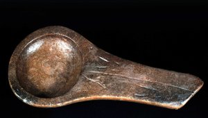 Lámpara del Magdaleniense de Lascaux - Musée des Antiquités de Saint-Germain-en-Laye de Prehistoric Prehistoric