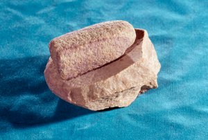 Prehistoria: piedra de moler para moler sal de Prehistoric Prehistoric