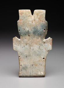 Reverso de una Placa Antropomórfica, Posiblemente la Serpiente de Fuego, período Preclásico, 800-400 a.C.