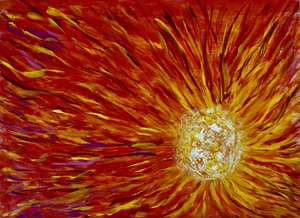 Sol abstracto y ardiente de Preston Harmon