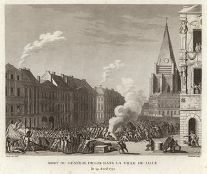 La muerte del General Dillon en la Ville de Lille