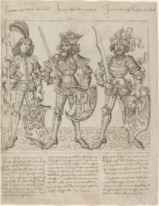 Héctor de Troya, Alejandro Magno y Julio César de Primary Master of the Strassburg Chronicle