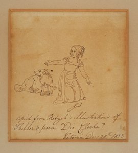 Boceto de la princesa Victoria