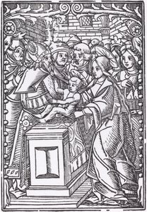 Presentación en el Templo de Probably French 16th Century