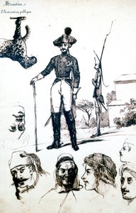 Estudio, Armadura de un soldado, c1823-1870 de Prosper Merimee